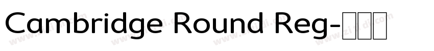 Cambridge Round Reg字体转换